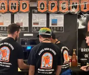 Aloha High School Coffee Caboose Grand Opening