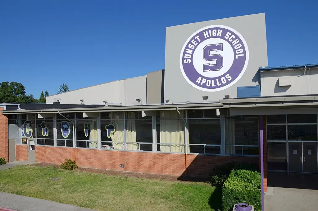 Sunset High School in Beaverton, Oregon