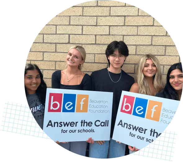 BSD students at our Answer the Call fundraising event