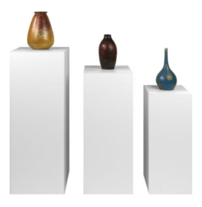 Mountainside Pedestals for Student Art