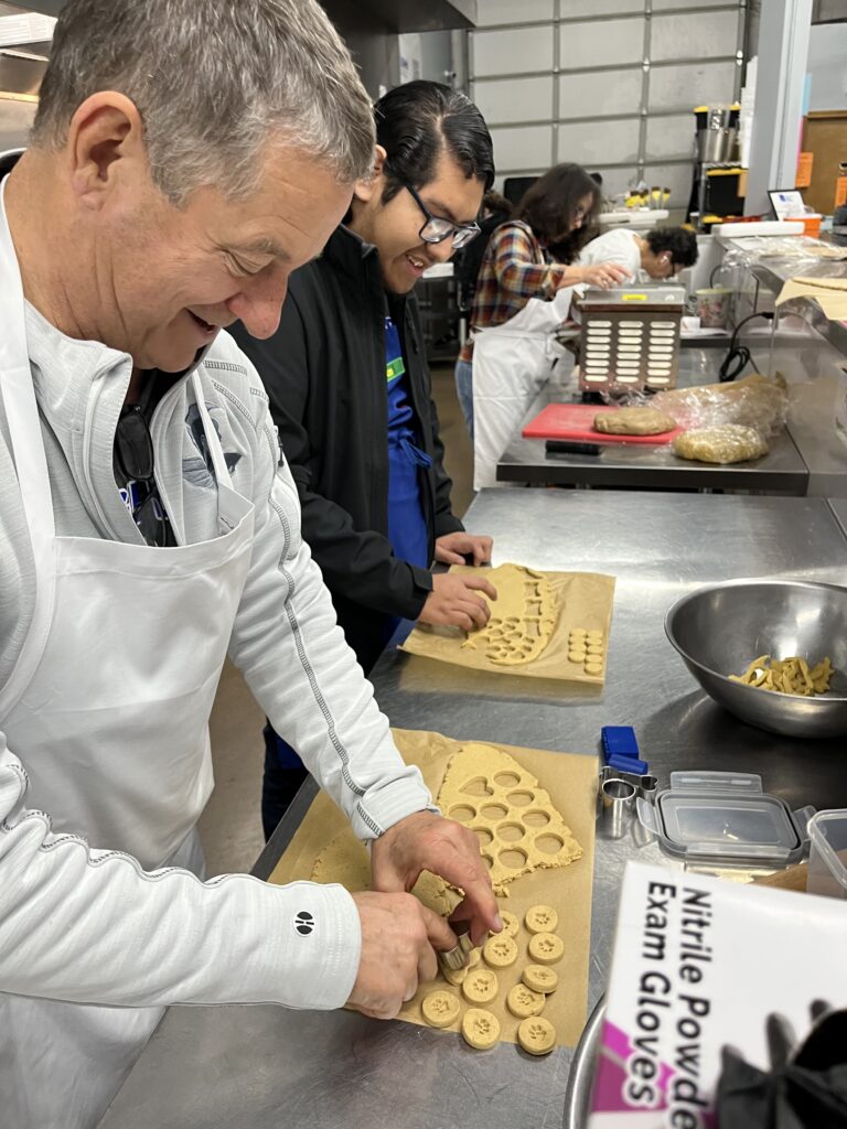 Students with special needs at BEF Dog Biscuit Day event