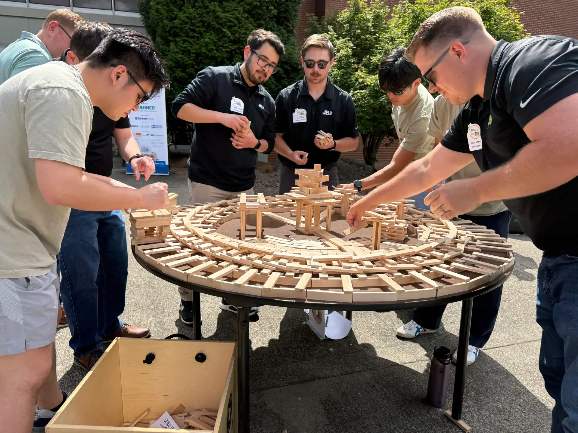 Johnson Barrow participated in the Build It with BEF event supporting Beaverton students.