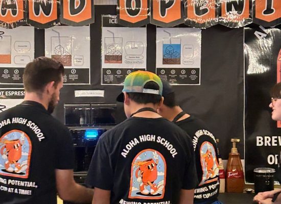 Aloha High School Coffee Caboose Grand Opening