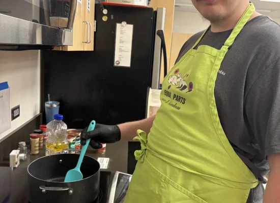 CTP Student at Stove