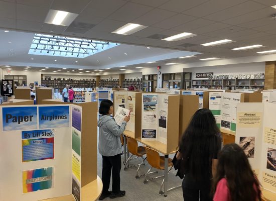 Five Oaks Middle School Science Fair supported by Beaverton Education Foundation