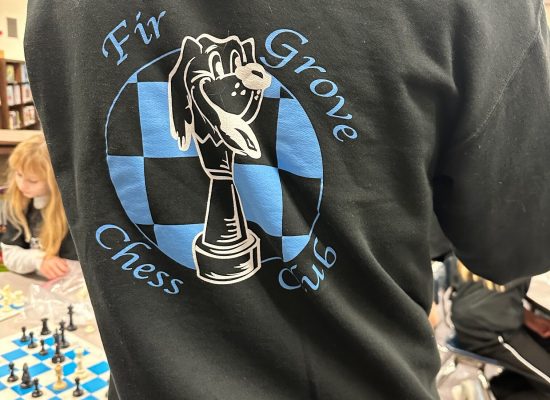 Sweatshirt with Chess Club logo