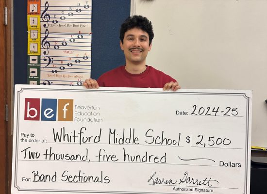 Band Teacher with BEF check