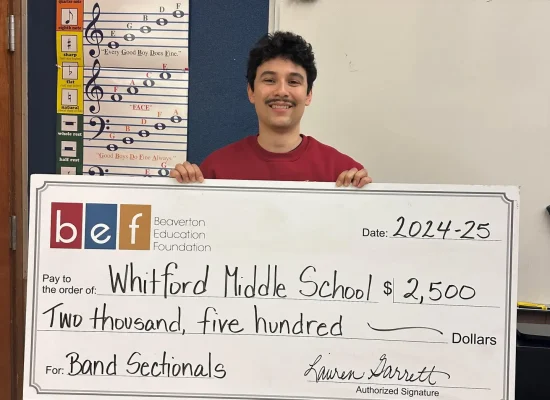 Band Teacher with BEF check